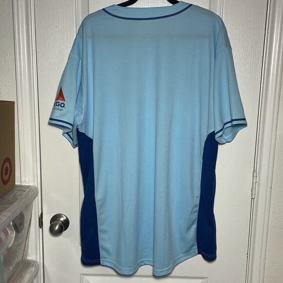 MiLB Corpus Christi Hooks Men's SGA Stadium Giveaway Jersey Baby Blue, Blue XL - Picture 2 of 16